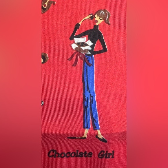 The Girls | ladies, made in Italy, silk scarf. - Picture 5 of 16